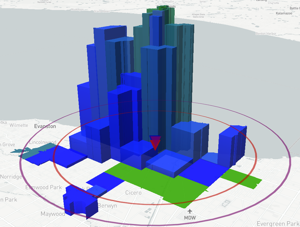 Map-based location intelligence visualization of customer movement